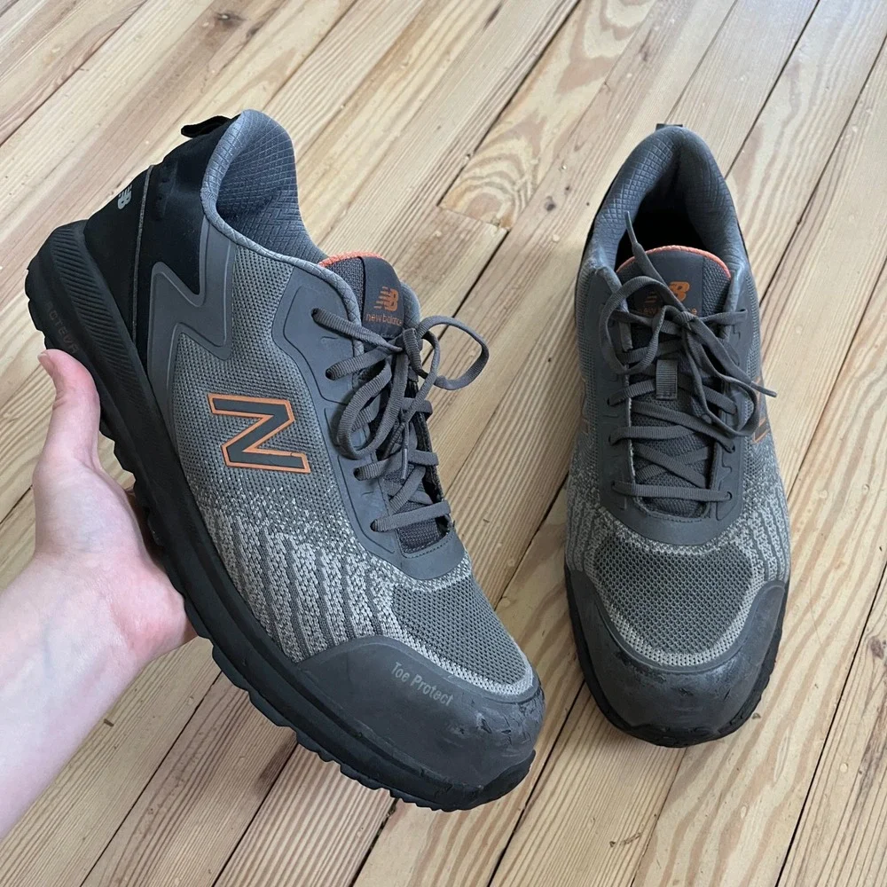 New Balance Speedware‎ Mens Size 14 Gray Black Composite Toe Safety Work Shoes